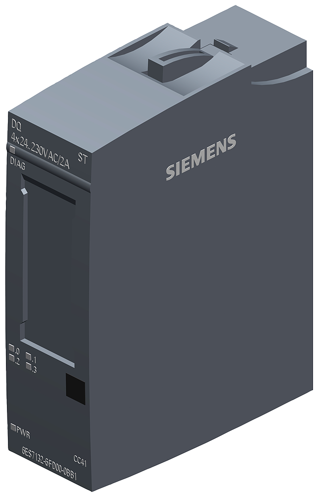 [Imagem MÓDULO SAÍDA DIGITAL DQ 4X 24-230V AC/2A SIMATIC ET 200SP 6ES71326FD000BB1 SIEMENS]