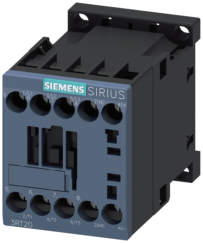 CONTATOR DE ACOPLAMENTO AC-3E 7 A/3 KW/400V 3 POLOS DC24V 1NF LIGAÇÃO 3RT20151VB42 SIEMENS