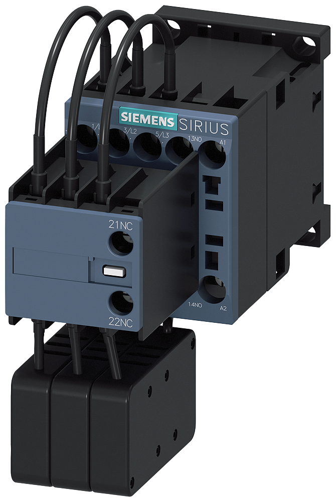 [Imagem do produto CONTATOR TRIPOLAR 18,9A 690V 110VCA 1NA+1NF 50/60HZ 3RT26171AF03 SIEMENS]