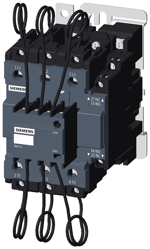 [Imagem CONTATOR AC6B: 75KVAR 1NA+2NF 240V 3MT70075JA126AP2 SIEMENS]