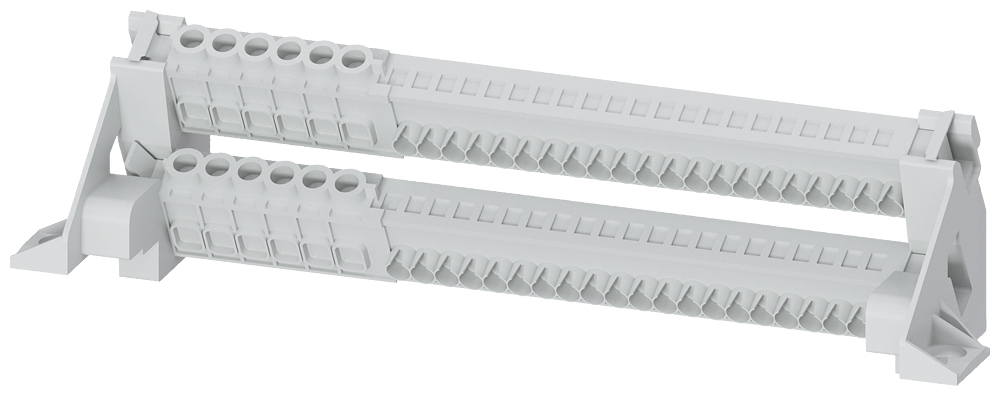 TRILHO N/PE COMO TERMINAL DE ENCAIXE COM 6X PARAFUSO CADA DE 2,5-16MM2 E 21X 8GK99100KK11 SIEMENS