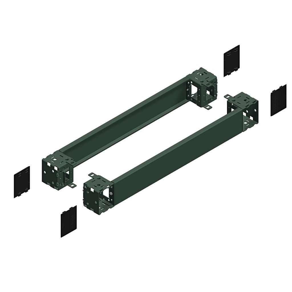 [Imagem do produto ELEMENTO FRONTAL PARA BASE SOLEIRA 100X8 NSYSPF8100 SCHNEIDER]