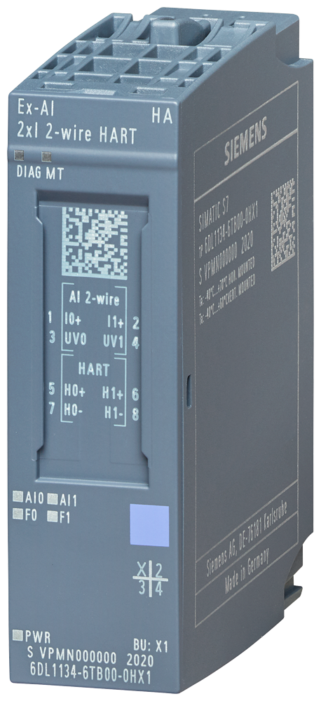 [Imagem MÓDULO I/O ANALÓGICO EX 2AI ET200SPHA 6DL11346TB000HX1 SIEMENS]