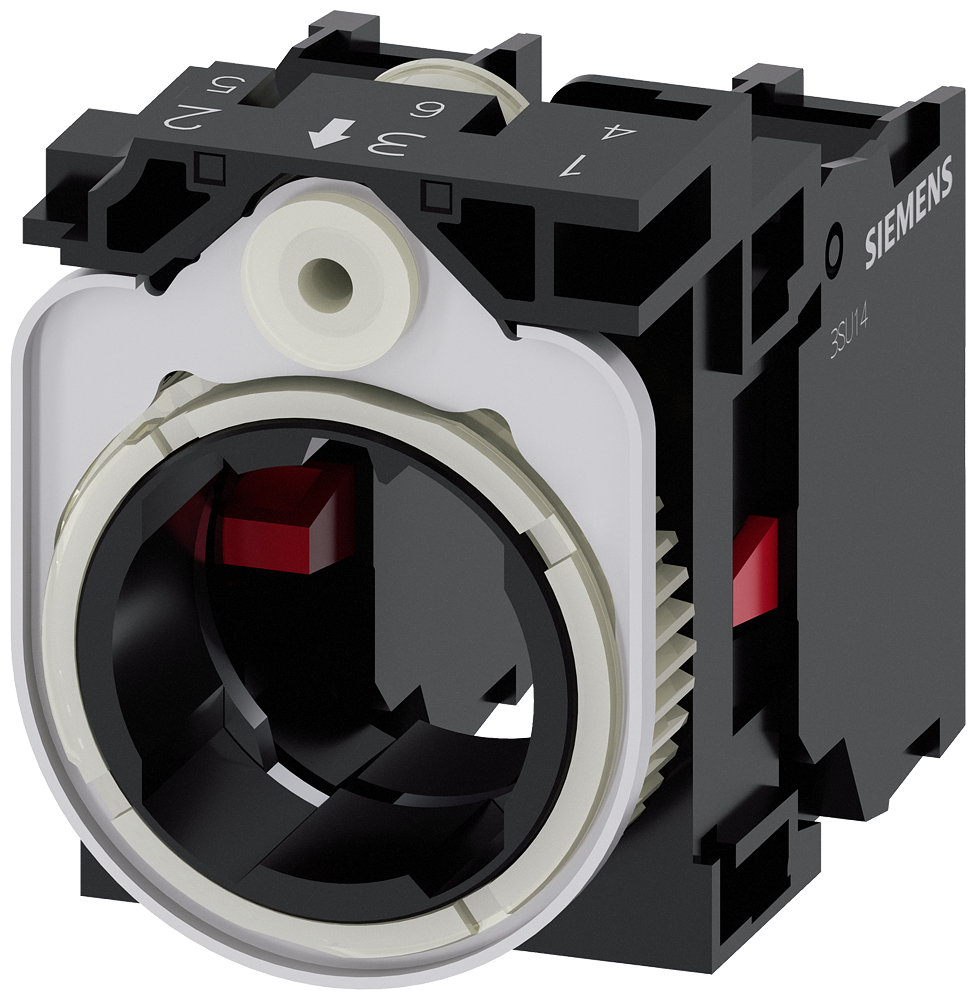 [Imagem do produto SUPORTE PARA 3 MÓDULOS, PLÁSTICO, 1NF, 1NF, LIGAÇÃO POR PARAFUSO 3SU15001AA101PA0 SIEMENS]