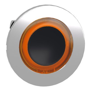 [Imagem CABEÇOTE PARA BOTÃO LUMINOSO FACEADO Ø30MM METÁLICO RETORNO POR MOLA COM ARO LUMINOSO LARANJA ZB4FW953 SCHNEIDER]