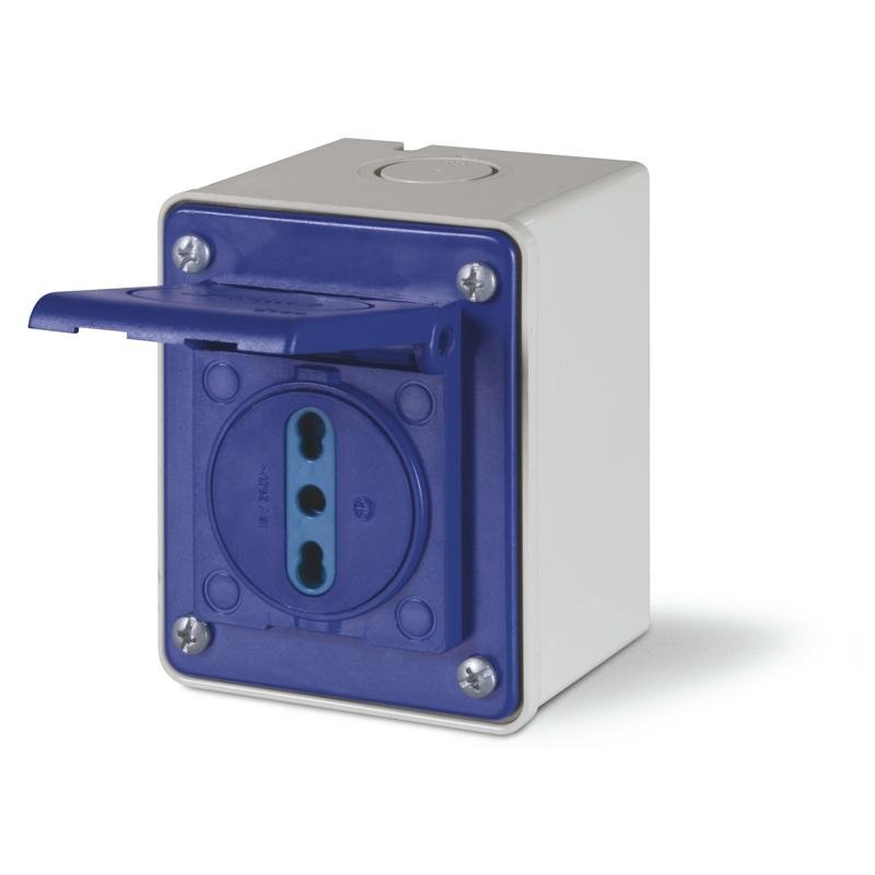 [Imagem do produto TOMADA DE PAREDE PADRÃO ITÁLIA 570.4171 SCAME]