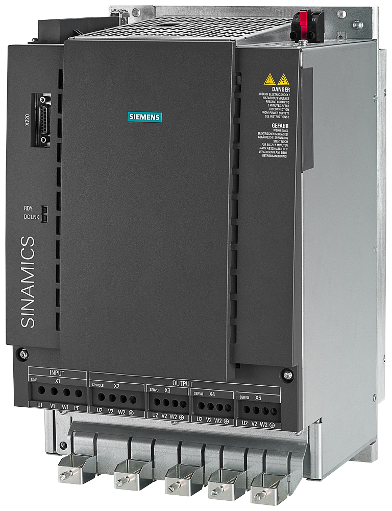SINAMICS S120 COMBI POWER MODULE ENTRADA: 3CA 400V 16KW SAÍDA: 3CA 400V 24A 6SL31114VE216EA1 SIEMENS
