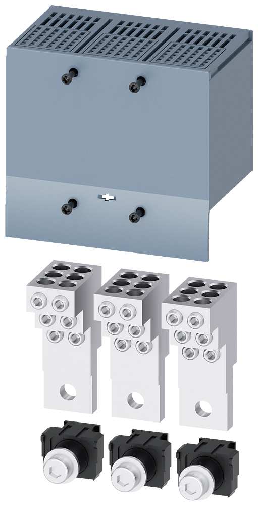 [Imagem TERMINAL PARA CONDUTOR DE SEÇÃO CIRCULAR 6 CONDUTORES 3 PEÇAS ACESSÓRIOS 3VA92530JF60 SIEMENS]