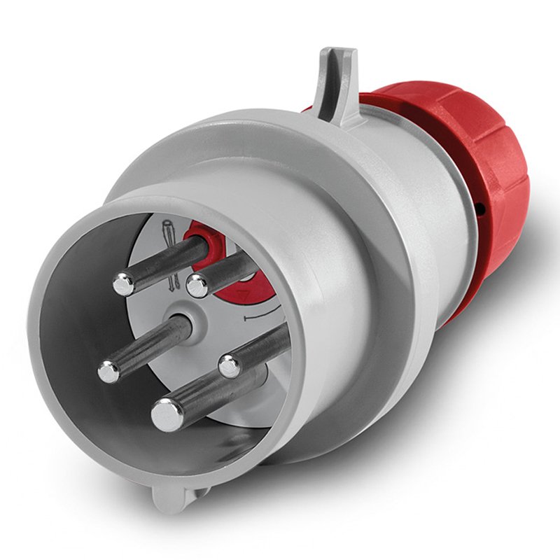 [Imagem do produto PLUGUE MÓVEL 3P+N+T IP44 32A 6H 346-415V 213.3237RV SCAME]