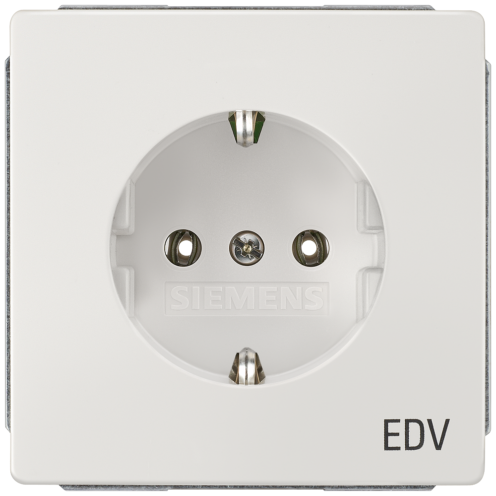 TOMADA COM IMPRESSÃO EDV METÁLICO PLATINADO 5UB18251 SIEMENS