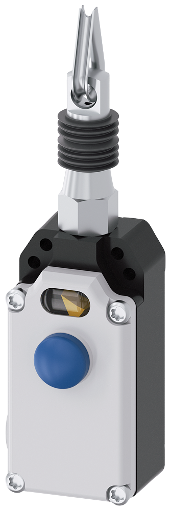 [Imagem do produto INTERRUPTOR DE CABO SIRIUS C. DE METAL., 2X M20X1,5 1NA+1NF, ENGATE EN ISO 13850 3SE71501BD00 SIEMENS]