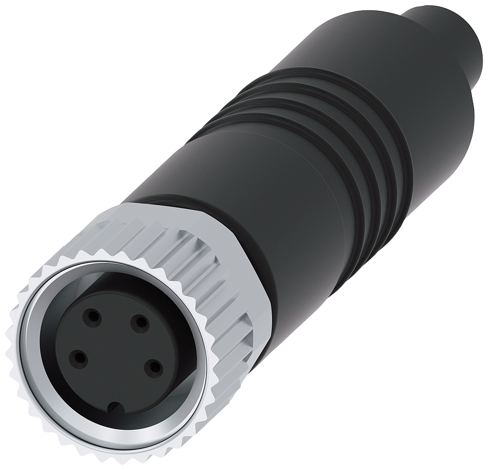 [Imagem do produto ACOPLAMENTO M8 COM CABO DE INTERLIGAÇÃO 5M CONECTOR M8 DE 4 POLOS, PARA 3SE66 3SX56013GA05 SIEMENS]