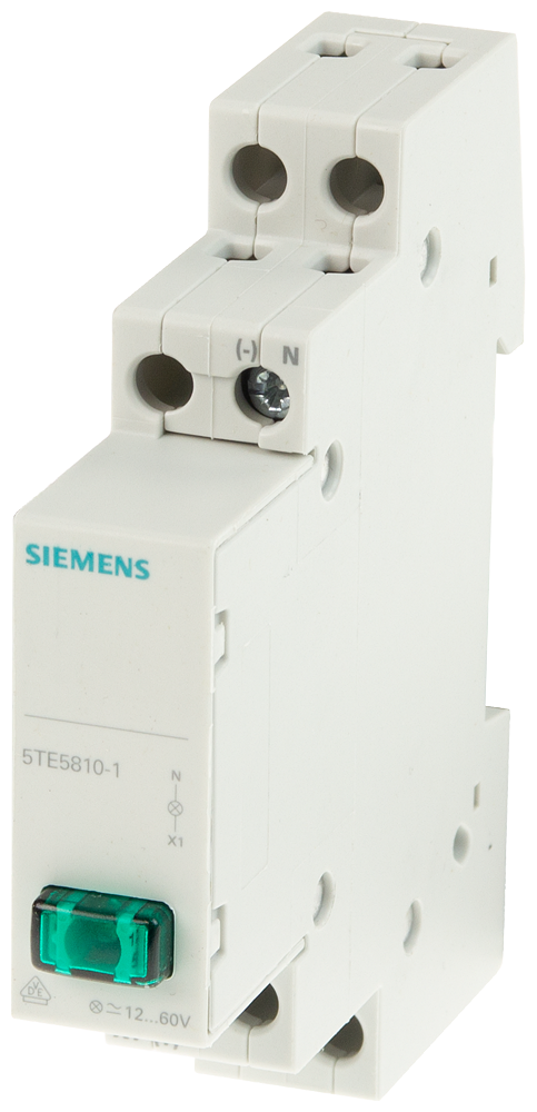 INDICADOR LUMINOSO/DE FASE 1X LED 12-60 V VERDE 5TE58101 SIEMENS