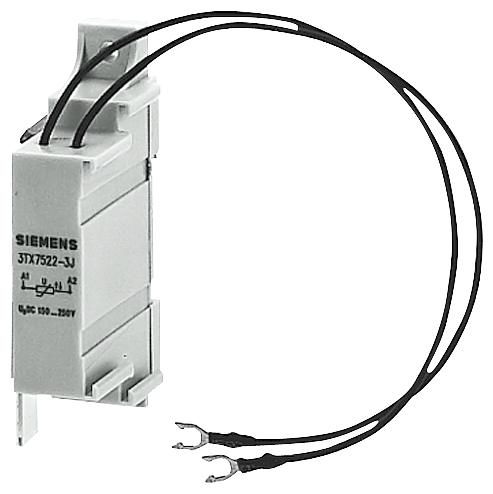 [Imagem do produto SUPRESSOR SURTO 400 600VCA PARA CONTATOR S3/S6 3TX74623V SIEMENS]
