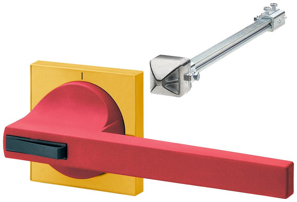 [Imagem ACIONAMENTO DA PORTA 8UC7 MANÍPULO VERMELHO/AZUL/VERDE BASIC CHAPA PROTETORA  8UC73233BB30 SIEMENS]