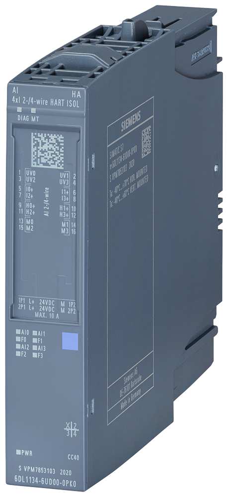 [Imagem MÓDULO I/O ANALÓGICO 4AI ISOL ET200SPHA 6DL11346UD000PK0 SIEMENS]