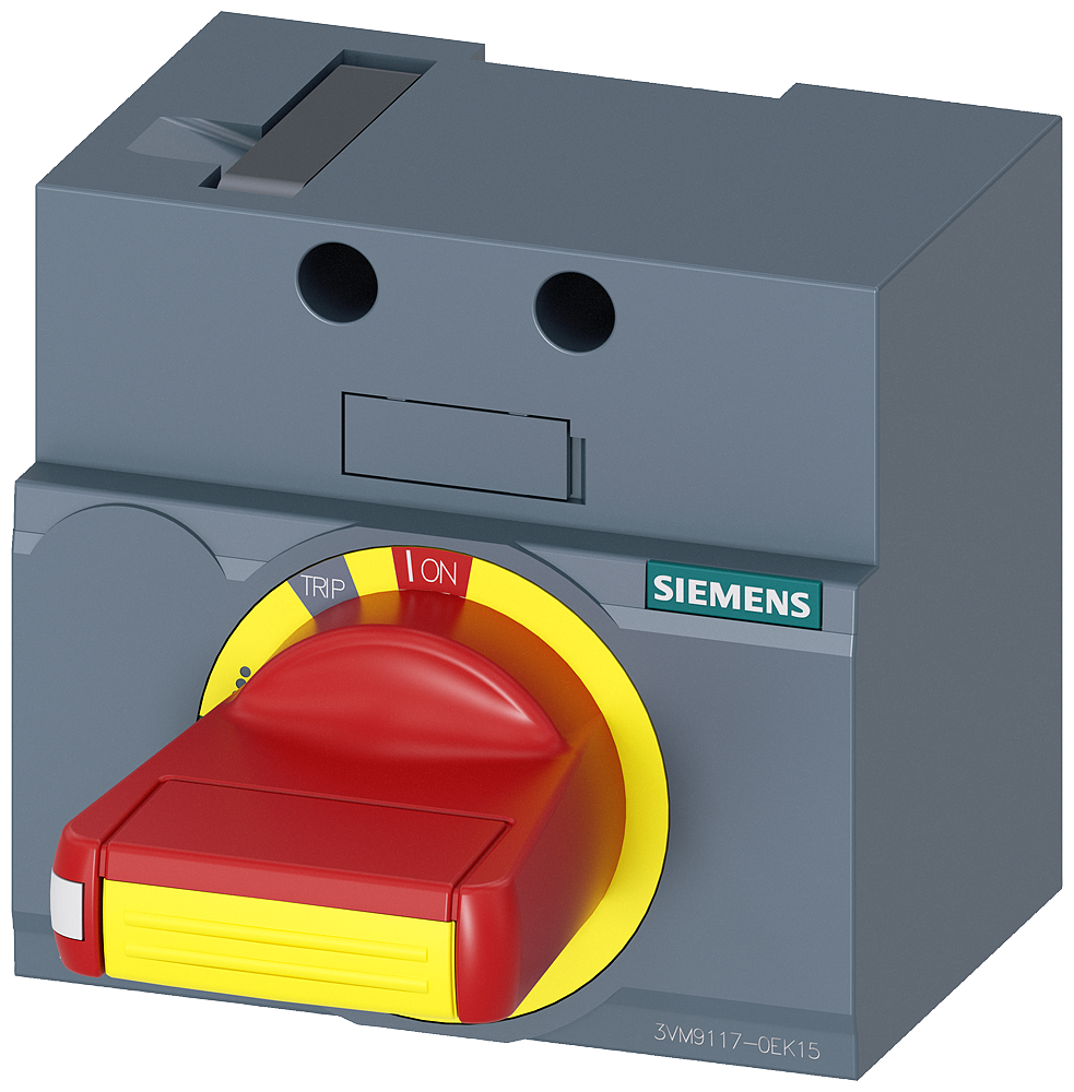 [Imagem ACIONAMENTO GIRATÓRIO FRONTAL DESLIGAMENTO DE EMERGÊNCIA IEC IP30/40 ACESSÓRI 3VM91170EK15 SIEMENS]
