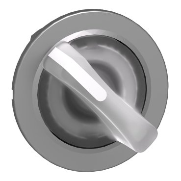 [Imagem CABEÇOTE PARA CHAVE SELETORA LUMINOSA FACEADA Ø30MM METÁLICO 2 POSIÇÕES FIXAS BRANCO ZB4FK1213 SCHNEIDER]