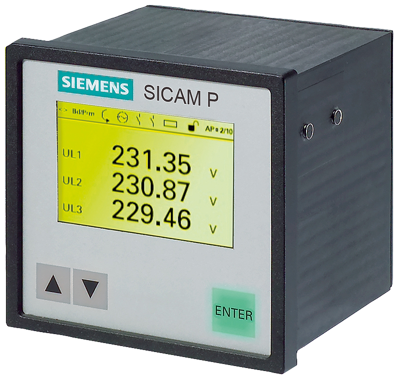 [Imagem do produto POWER METER SICAM P50 INSTRUMENTO DE VISUALIZAÇÃO DIRETA, MONTAGEM EMBUTIDA E 7KG77500DA010AA0 SIEMENS]