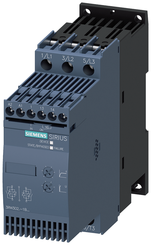 [Imagem SOFT STARTER TRIFÁSICO 11KW 32A 200/480V 50/60HZ 3RW30271BB14 SIEMENS]