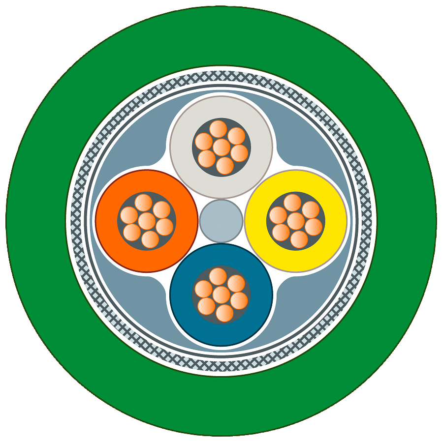 [Imagem CABO PROFINET TRAILING MOTION CONTROL FC 6XV18403AH10 SIEMENS]