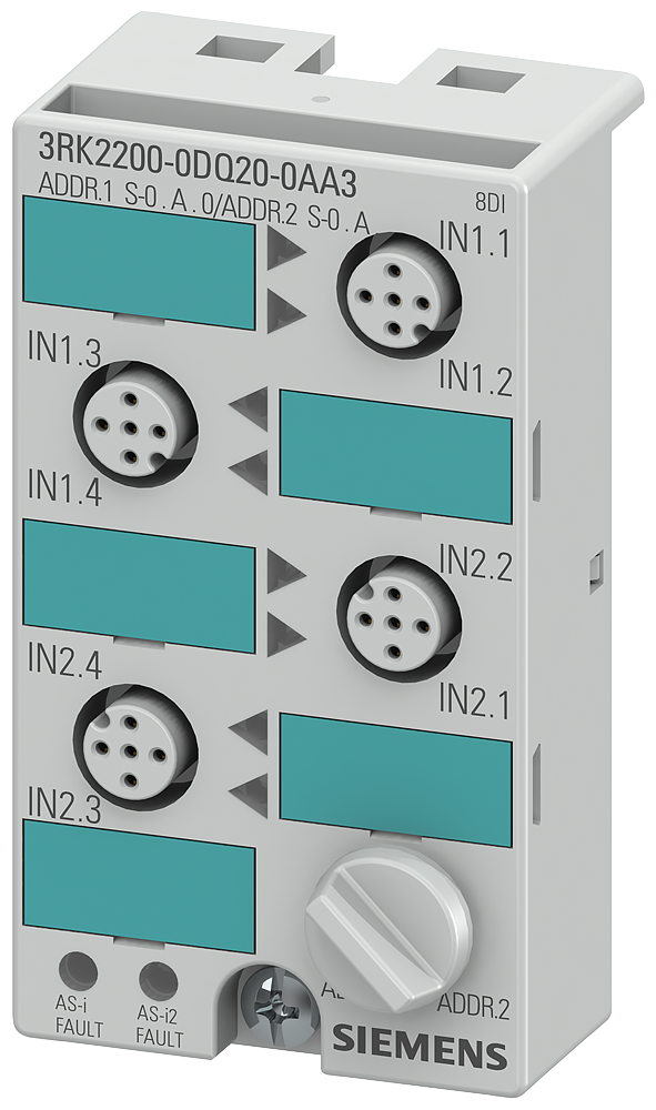 [Imagem do produto MOD. AS-I A/B, K45, 8E 3RK22000DQ200AA3 SIEMENS]