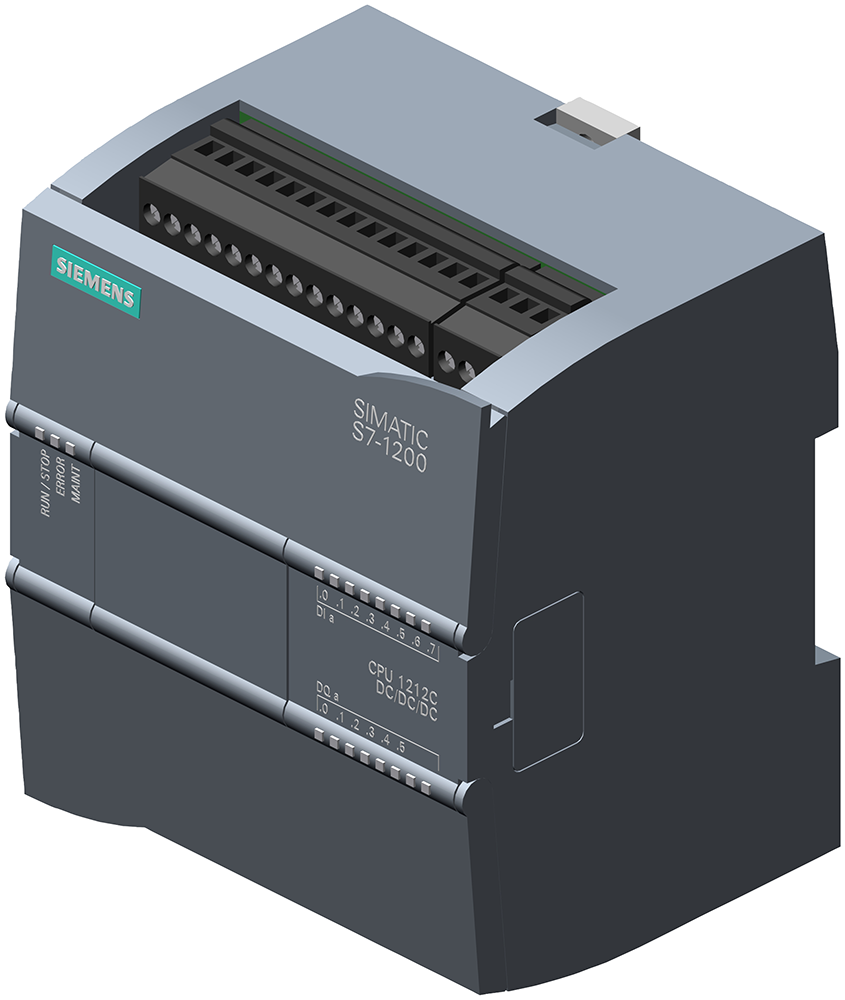 [Imagem CPU 1212C ,DC/DC/DC, 8DI/6DO/2AI 6ES72121AE310XB0 SIEMENS]
