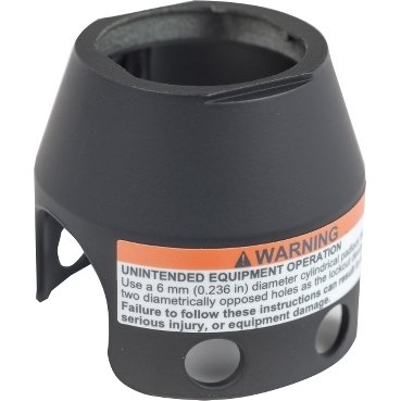 [Imagem PROTEÇÃO COM CADEADO PARA BOTÃO TIPO COGUMELO Ø40MM METAL PRETO ZBZ1602 SCHNEIDER]