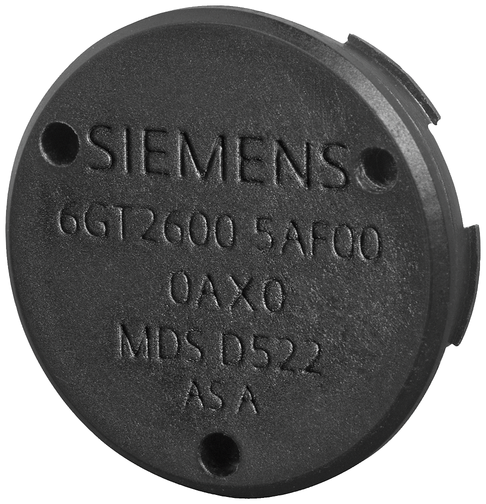 TRANSPONDER MDS D522 GRAMPEÁVEL RF200/ RF300 GEN2 ISO 15693 8192 BYTES FRAM 6GT26005AF000AX0 SIEMENS