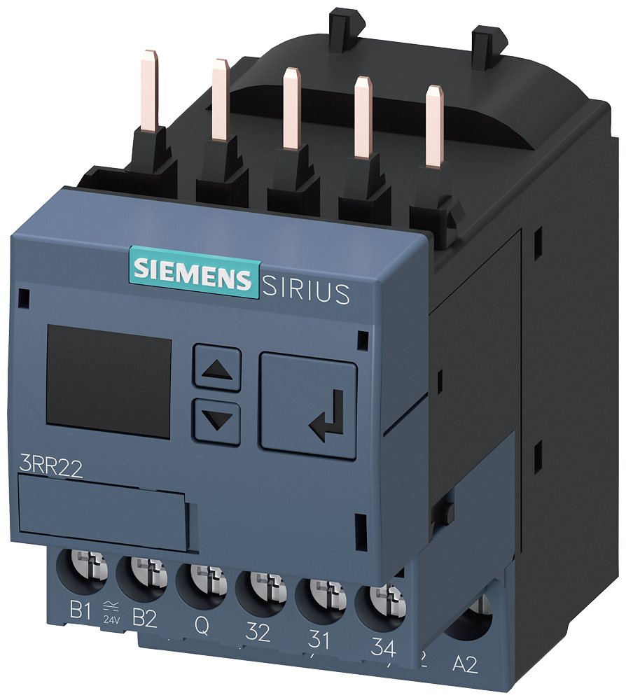 [Imagem RELÉ DE MONITORAMENTO MONTÁVEL EM CONTATOR 3RT2, TAM. S00 PADRÃO, 1,6-16A 3RR22411FA30 SIEMENS]