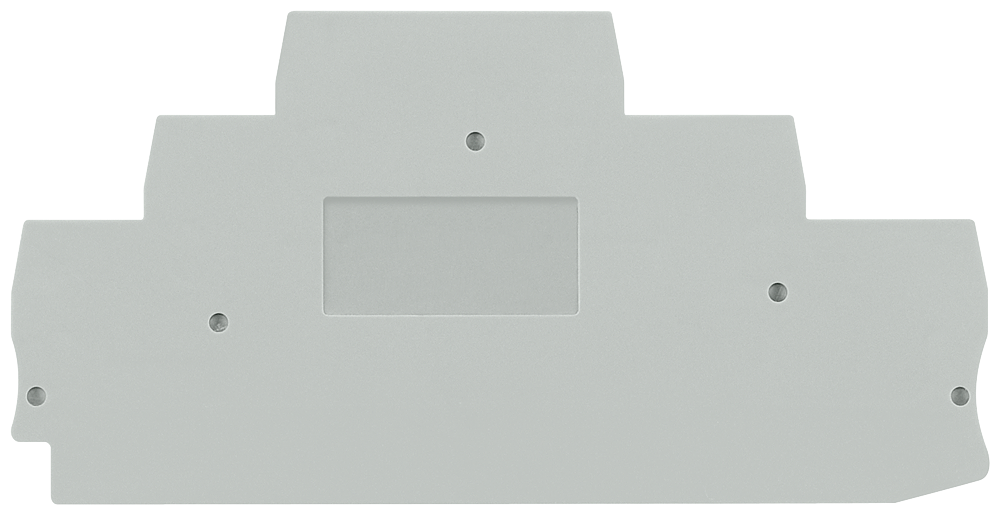 [Imagem TAMPA TERMINAL DE TRÊS NÍVEIS CINZENTO LARGURA 5,2 MM 8WH90001GD00 SIEMENS]