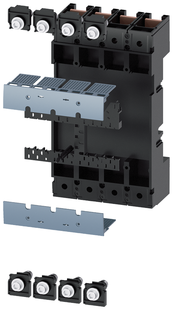 UNIDADE DE CONEXÃO CONJUNTO COMPLETO ACESSÓRIOS PARA: DISJUNTOR DE 4 POLOS 3 3VM93140KP00 SIEMENS