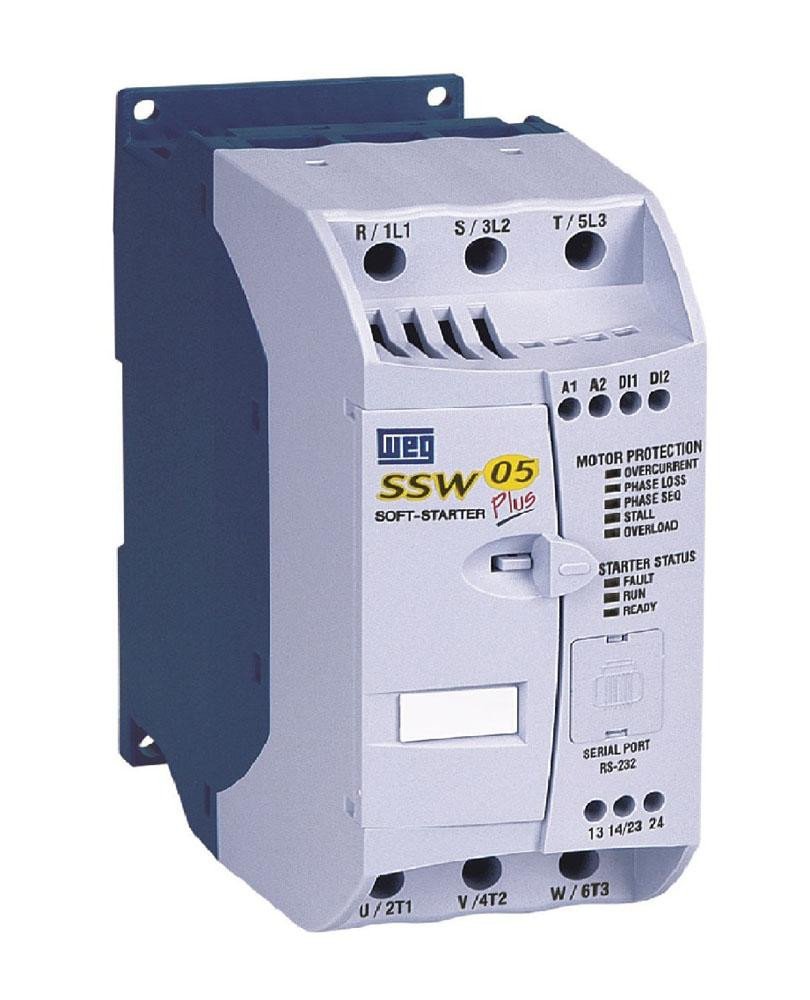[Imagem CHAVE DE PARTIDA SUAVE TRIFÁSICO 30A 220/460V 50/60HZ SSW050030T2246TPZ WEG]