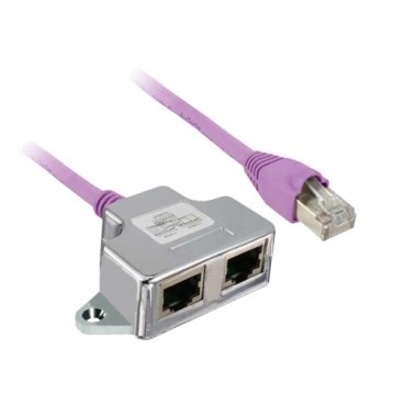 [Imagem T DERIVAÇÃO CANOPEN VIA RJ45 0.3 M TCSCTN023F13M03 SCHNEIDER]