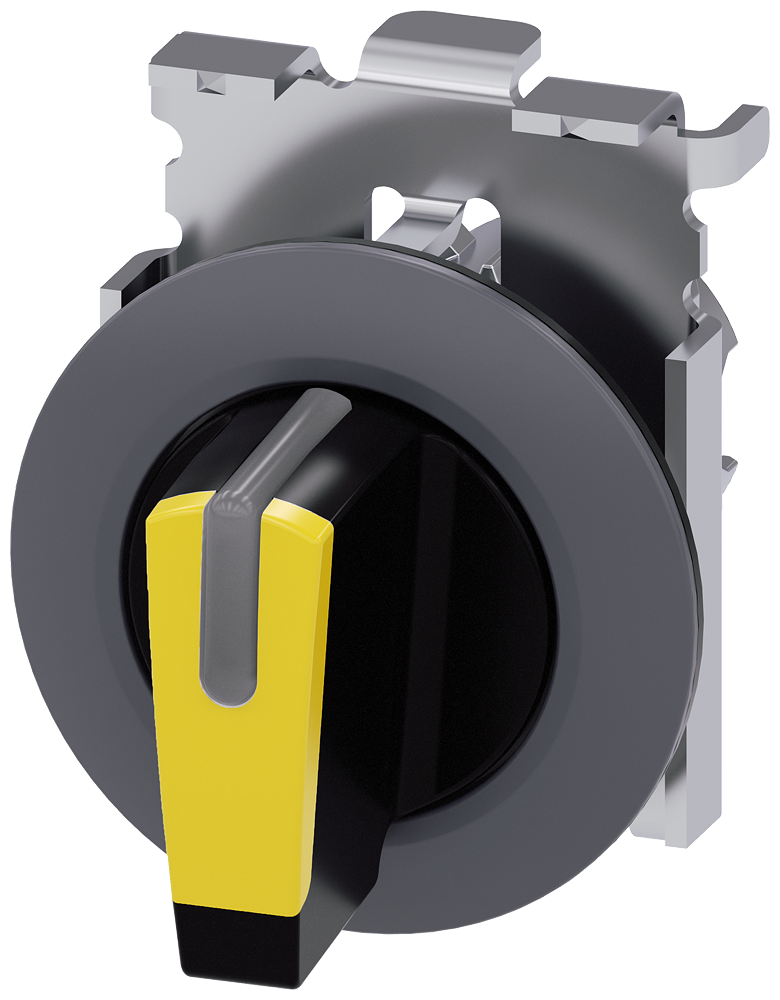 INTERRUPTOR COM MANÍPULO ILUMINÁVEL 30 MM REDONDO METAL MATE AMARELO M 3SU10622DL300AA0-ZX90 SIEMENS