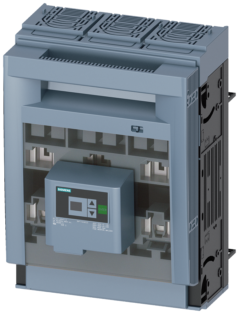 SECCIONADORA-FUSÍVEL SOB CARGA 3NP1 DE 3 POLOS NH2 400 A 3NP11531BC23 SIEMENS