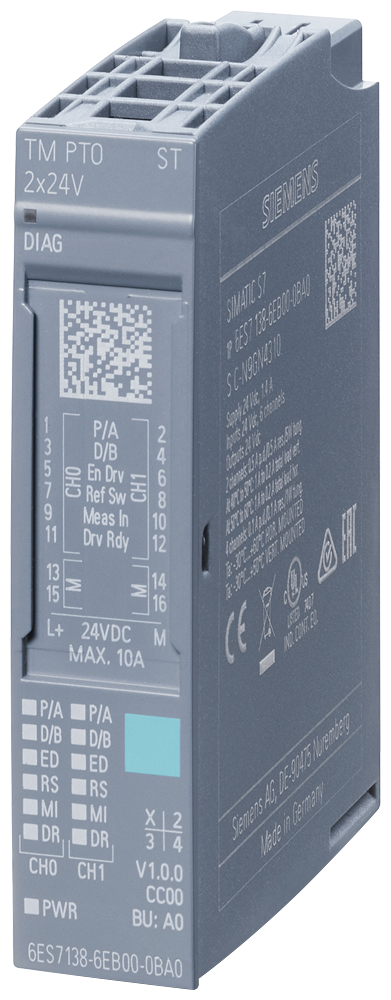 [Imagem MÓDULO ET200SP TM PTO 2X24V 6ES71386EB000BA0 SIEMENS]