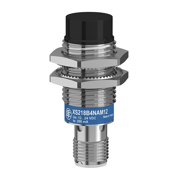 [Imagem SENSOR INDUTIVO M18 SN 15MM PNP NF M12 XS218B4PBM12 TELEMECANIQUE]
