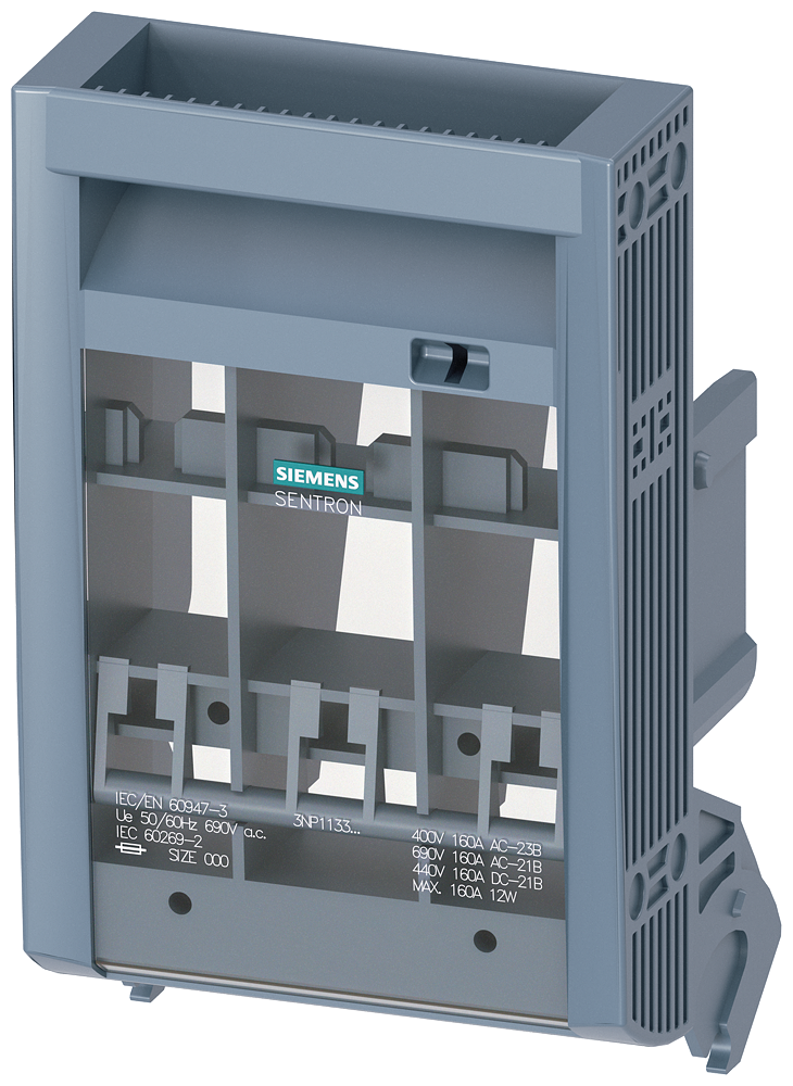 UNIDADE DE MANÍPULO PADRÃO SEM MONITORAMENTO DOS FUSÍVEIS PARA TAMANHO NH00 3NP19331GA00 SIEMENS