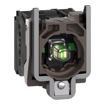 [Imagem CORPO PARA BOTÃO LUMINOSO MODULAR METÁLICO COM LED INTEGRAL BRANCO 2NA 110...120VCA ZB4BW0G13 SCHNEIDER]