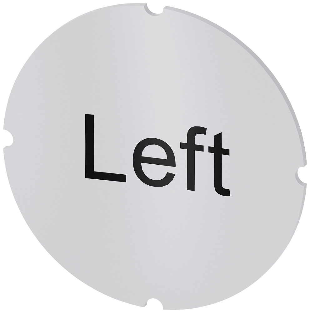 [Imagem do produto PLACA EMBUTIDA PARA BOTÃO DE PRESSÃO ILUMINADO, REDONDO, LEITOSO, INSCRIÇÃO:  3SU19000AB710DR0 SIEMENS]