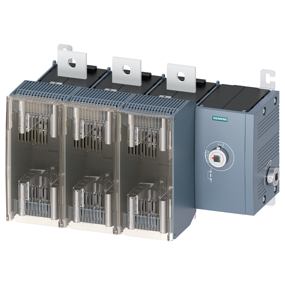 SECCIONADOR DE CORTE EM CARGA COM FUSÍVEL 800A TAM. 5 DE 3 POLOS PARA FUSÍV 3KF53804RF11 SIEMENS