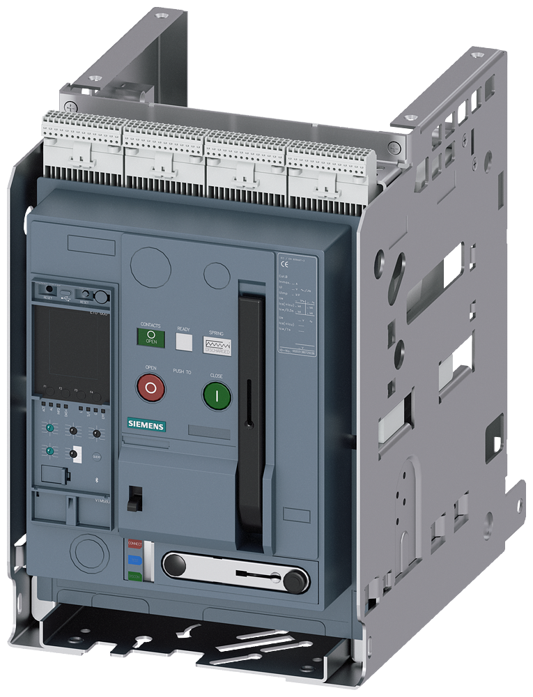 [Imagem DISJUNTOR EXTRAÍVEL, COM QUADRO-GUIA, IEC 60947-2, TAMANHO 1, DE 3 POLOS, IN= 3WA11202AE321AA0 SIEMENS]