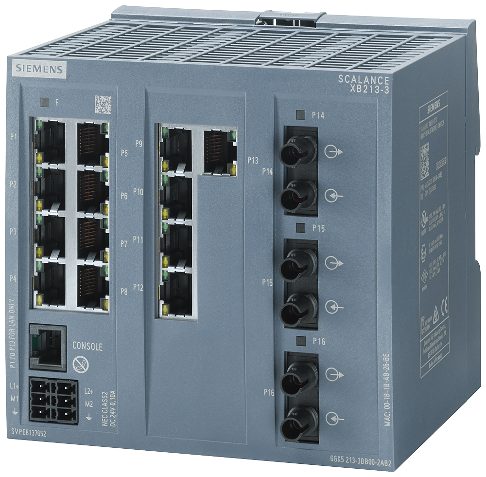 [Imagem SWITCH 13 PORTAS RJ45 6GK52133BB002AB2 SIEMENS]