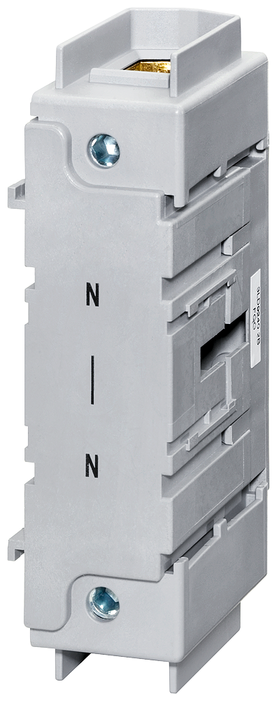 [Imagem do produto CONDUTOR NEUTRO/TERMINAL PE, CONTÍNUO, PARA FIXAÇÃO FRONTAL, ACESSÓRIOS 3LD92402B SIEMENS]