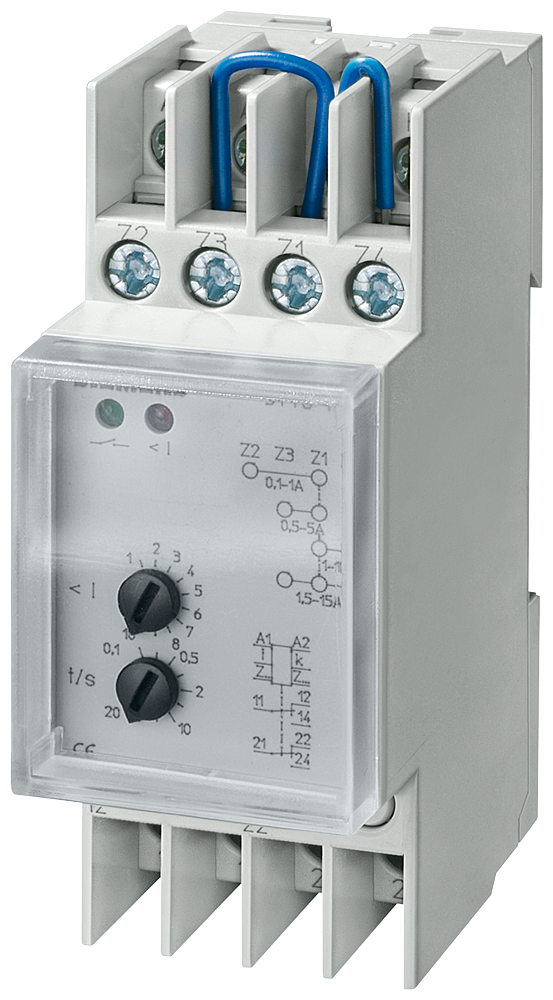 RELÉ DE SUBCORRENTE T5570 CA 230 V 1/5/10/15A 1 FASE COM TAMPA TRANSPARENTE 5TT6113 SIEMENS