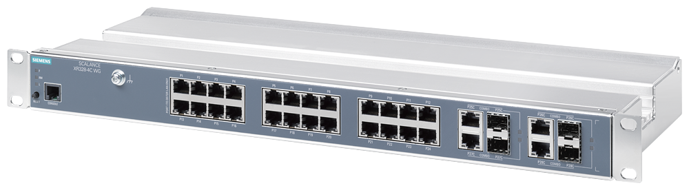 [Imagem SCALANCE XR328-4C WG (24XFE, 4XGE, 230V) 6GK53284FS003AR3 SIEMENS]