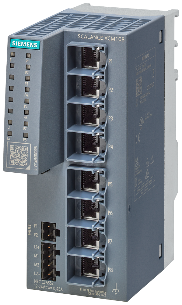 SWITCH SCALANCE XCM108 8X RJ45 6GK51080GA002AC2 SIEMENS