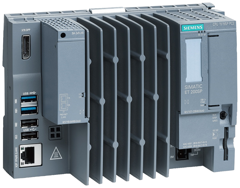 [Imagem do produto SIMATIC ET 200SP CPU 1515SP PC2 8 GB, 64-BIT 6ES76772DB420GB1 SIEMENS]