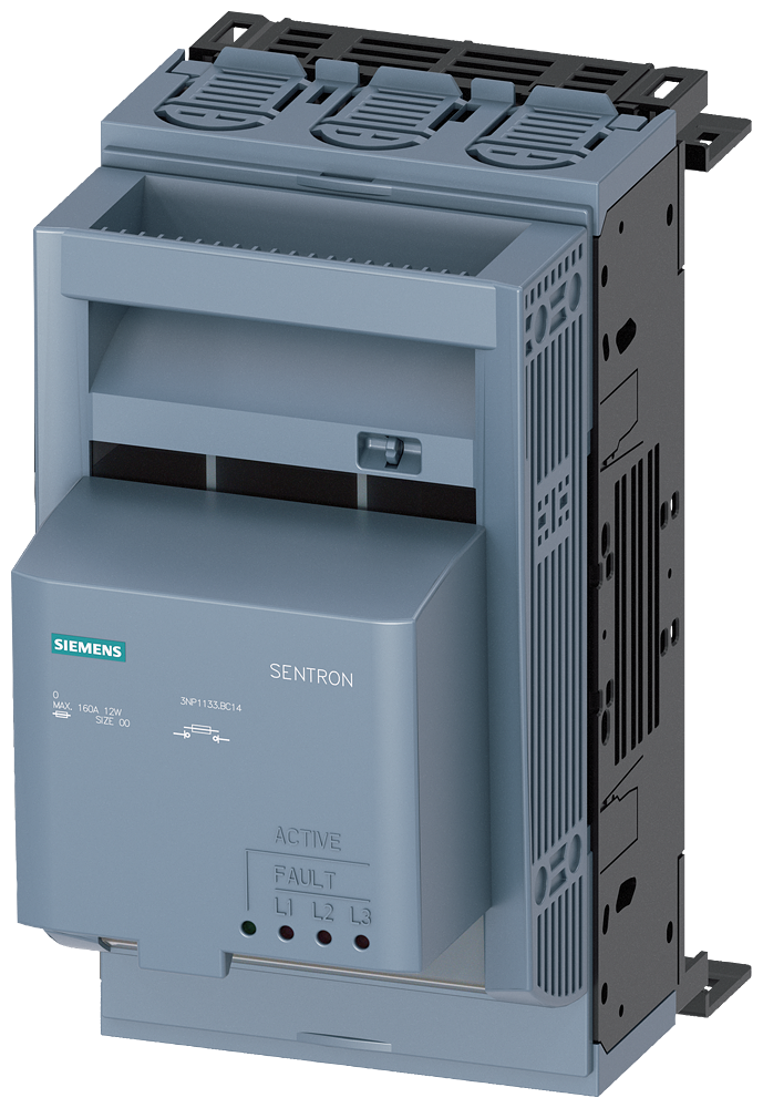 SECCIONADORA-FUSÍVEL SOB CARGA 3NP1 DE 3 POLOS NH00 160 A 3NP11331BC14 SIEMENS